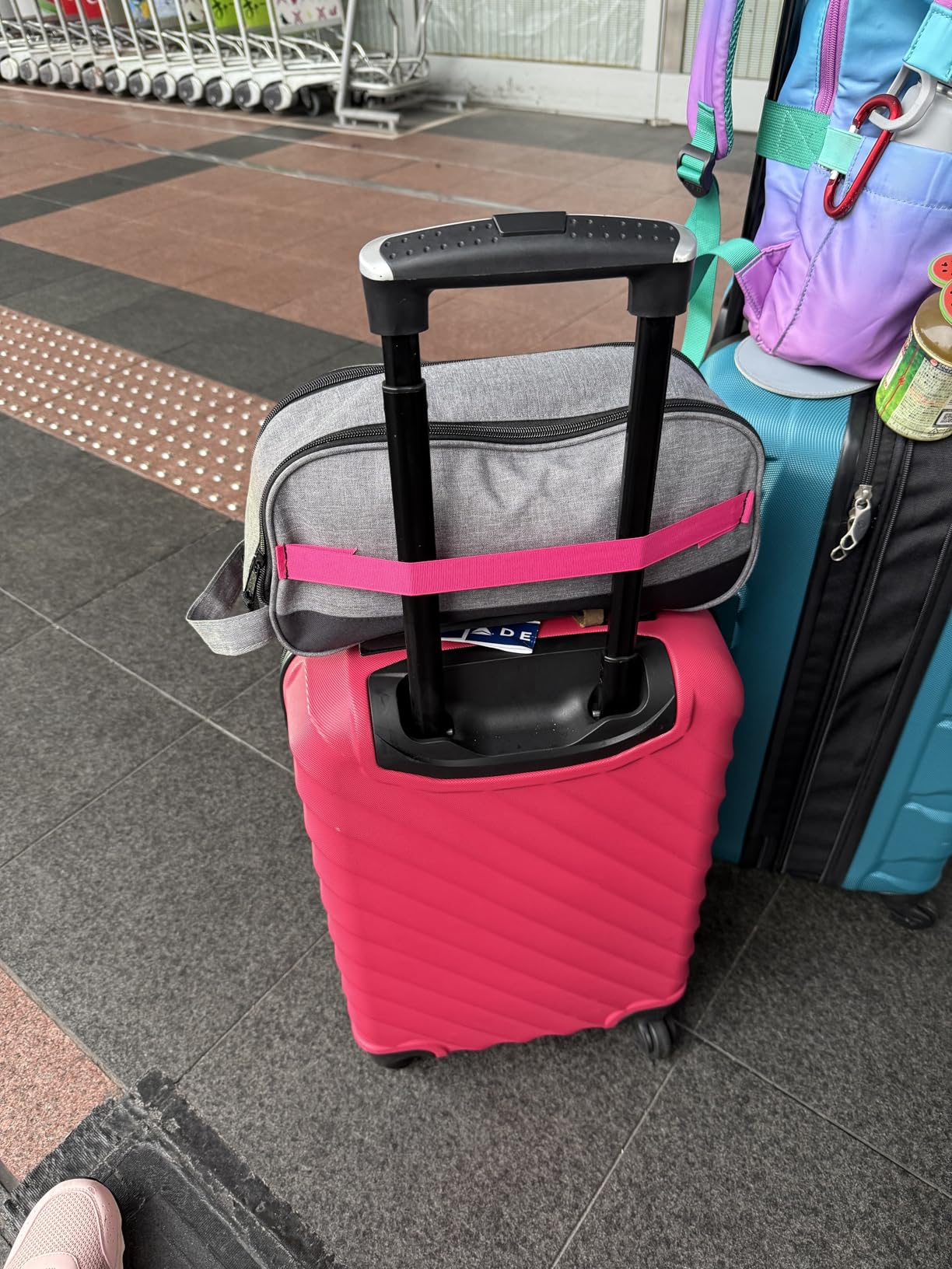 CPAP Travel Bag for AirMini CPAP Machine and Accessories, Portable CPAP Travel Case, CPAP Bag for Travel, CPAP Machine Travel Carry Storage, CPAP Supplies Organizer Case (Pink) customer photo 1