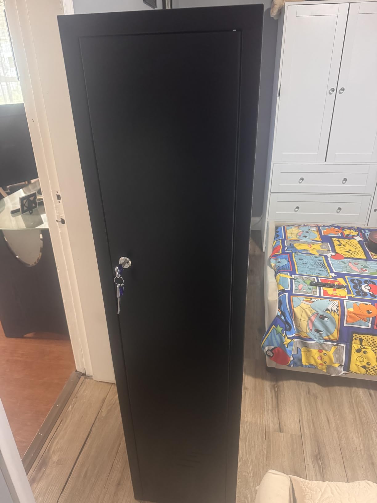 KAER 18-20 Gun Safe Gun Cabinet Large Gun Safes for Rifles and Pistols Rifle Safe for Home High Capacity Electronic Gun Cabinets for Rifles and Shotguns with Drawer,Removable Shelf customer photo 2