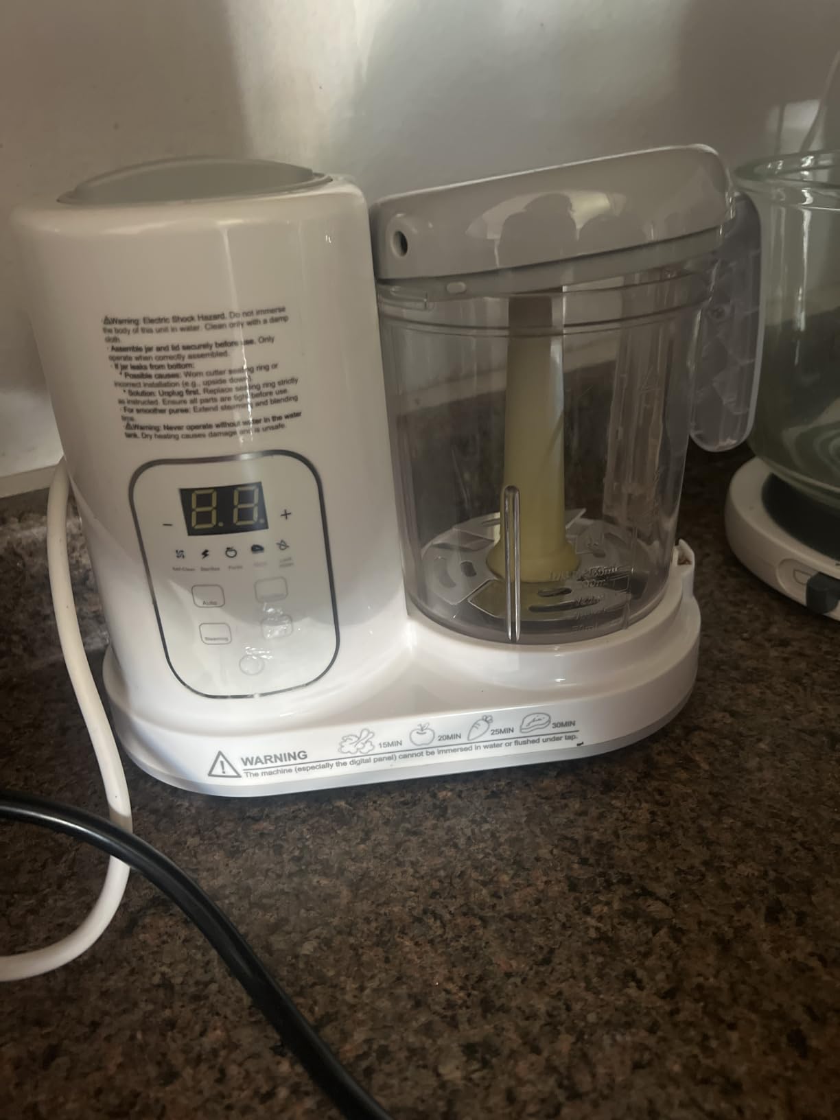 Baby Food Maker Pro Steamer Blender: 4 in 1 Auto Steam Blend and Puree Maker with Self-Clean for Healthy Baby and Toddler Meal Prep - BPA-Free customer photo 1