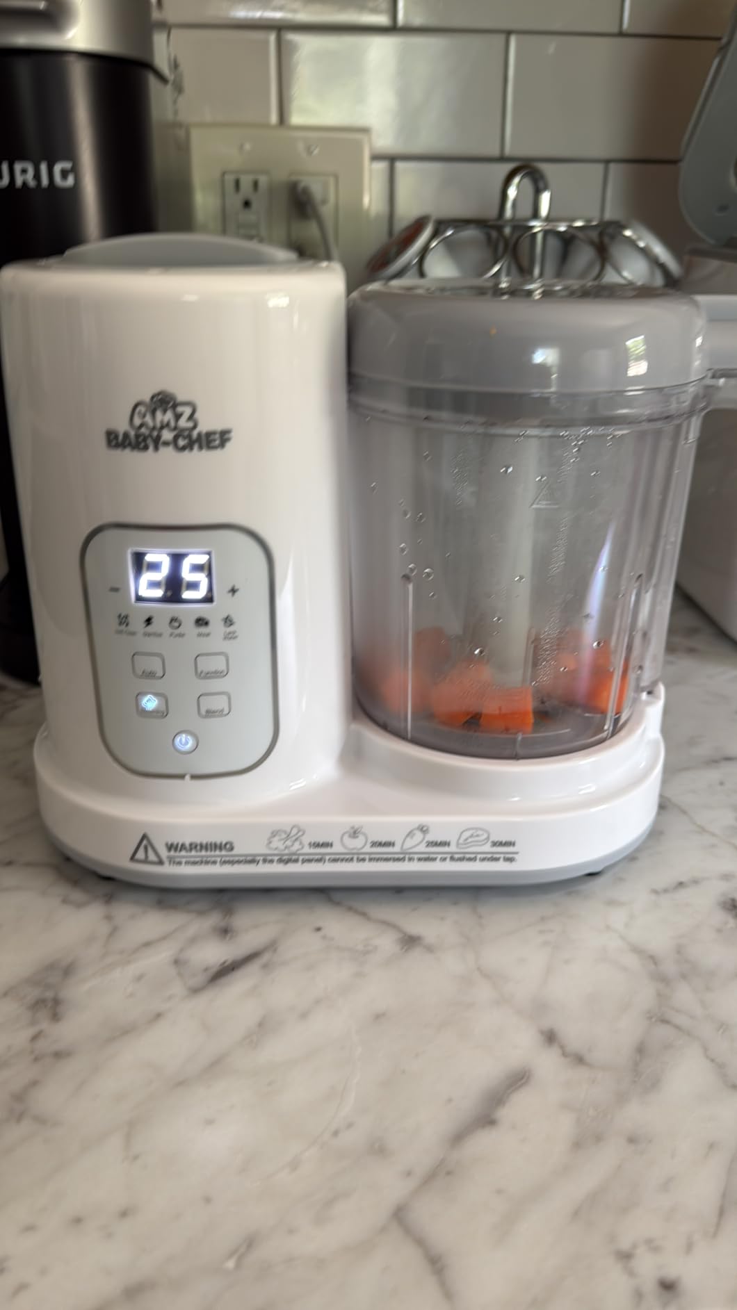 Baby Food Maker Pro Steamer Blender: 4 in 1 Auto Steam Blend and Puree Maker with Self-Clean for Healthy Baby and Toddler Meal Prep - BPA-Free customer photo 2