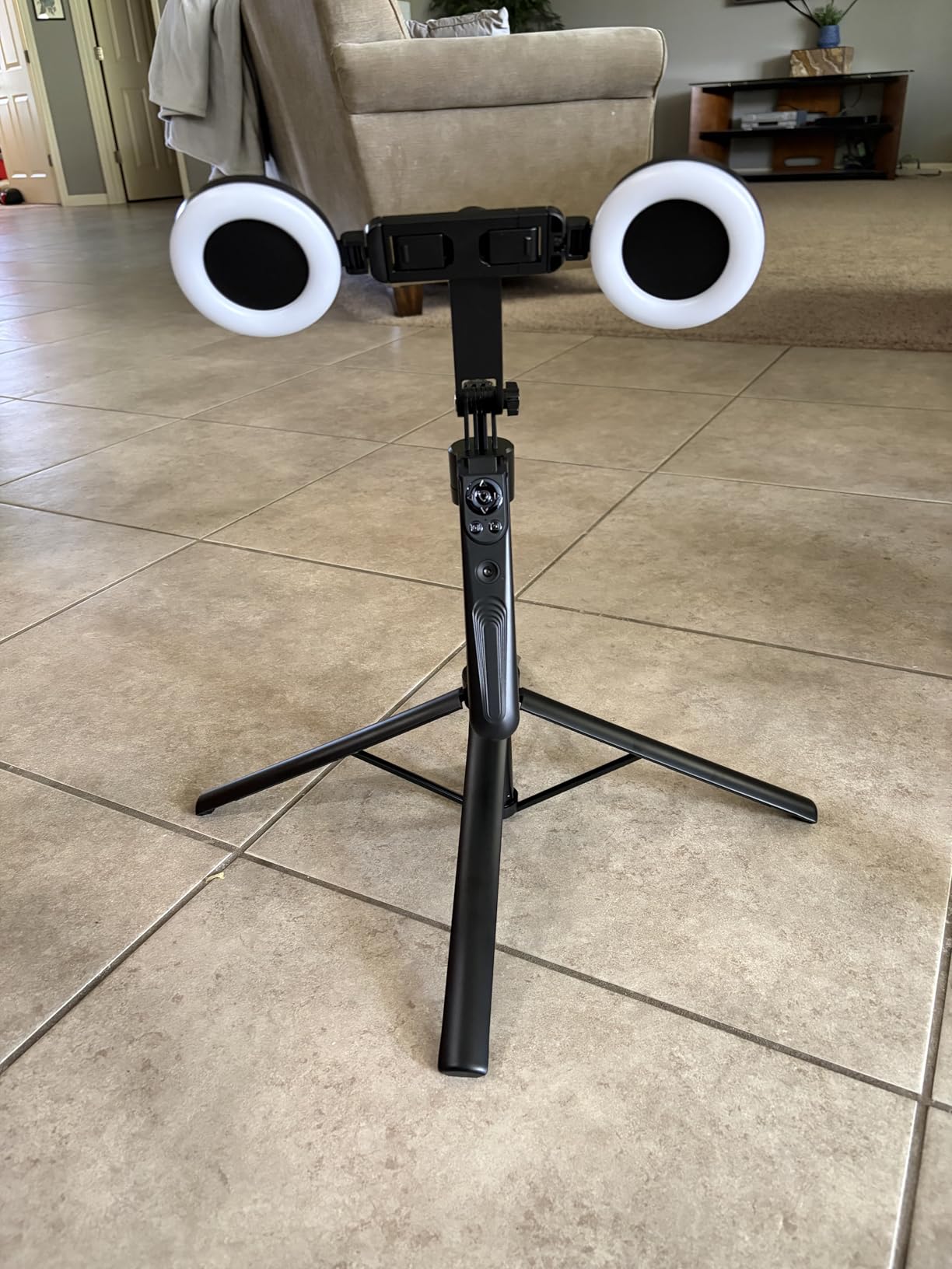 Auto Face Tracking Selfie Stick Tripod for iPhone with Light 360 Rotation that Follows Your Movement 70.9