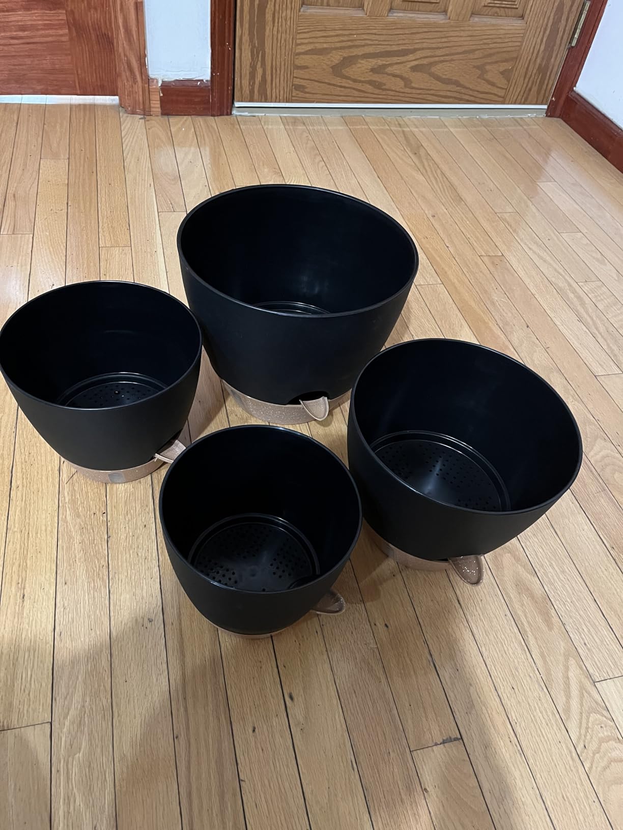 Self Watering Pots for Indoor Plants 12/10/9/8 Inch Plastic with Reservoir | Visible Water Level Indicator, Two Weeks Self Care System, Removable Drainage Tray, Home & Office Plant Decor customer photo 2