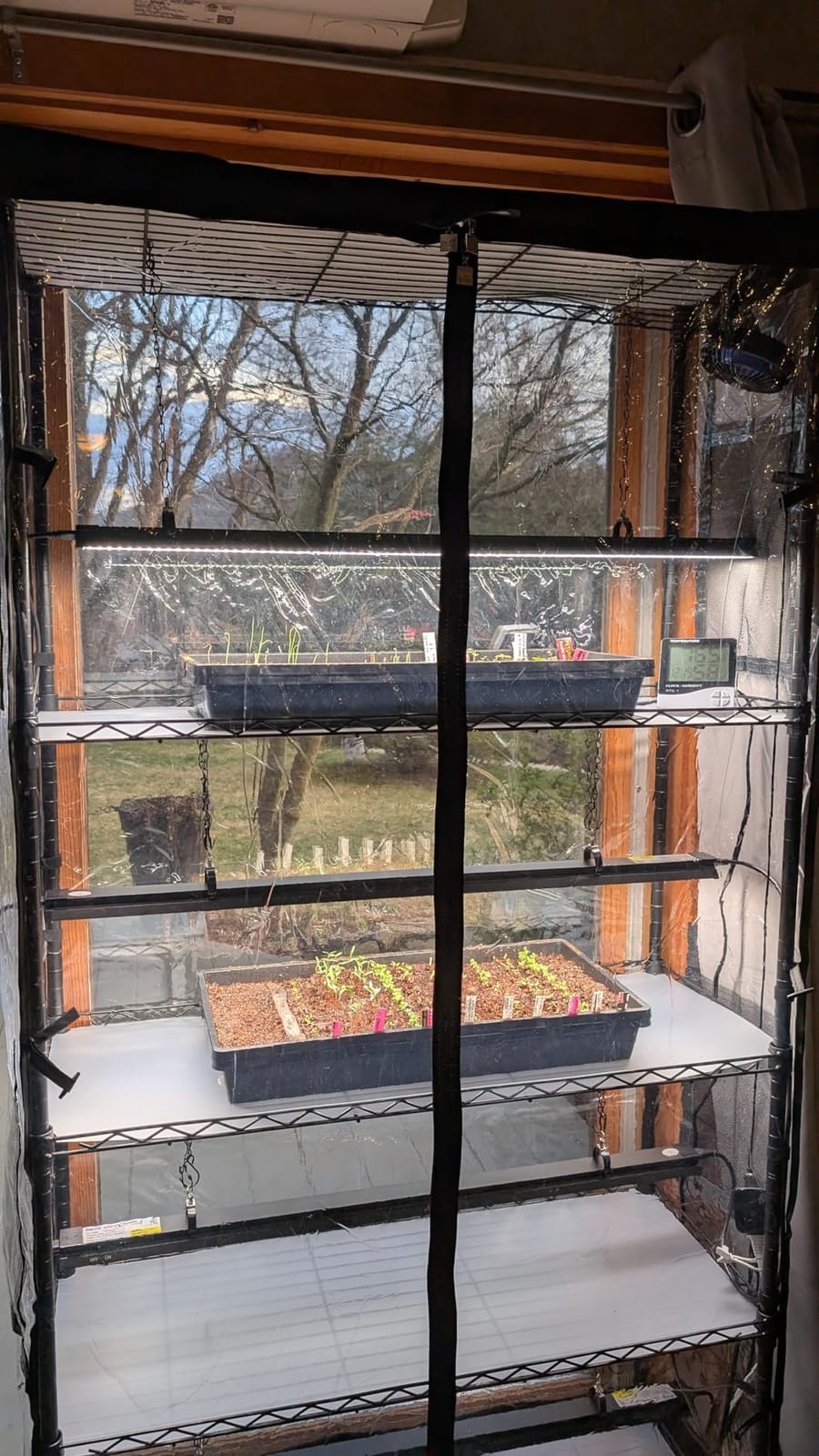 Barrina LP600 Indoor Greenhouse with Grow Light, 5 Tier Stand with Tent | Adjustable Shelf, 100W TX-S25 1.6FT 5000K Full Spectrum for Seedling Tropical Plants, Timer Thermometer, 23.6 x 13.8 x 70.9IN customer photo 1