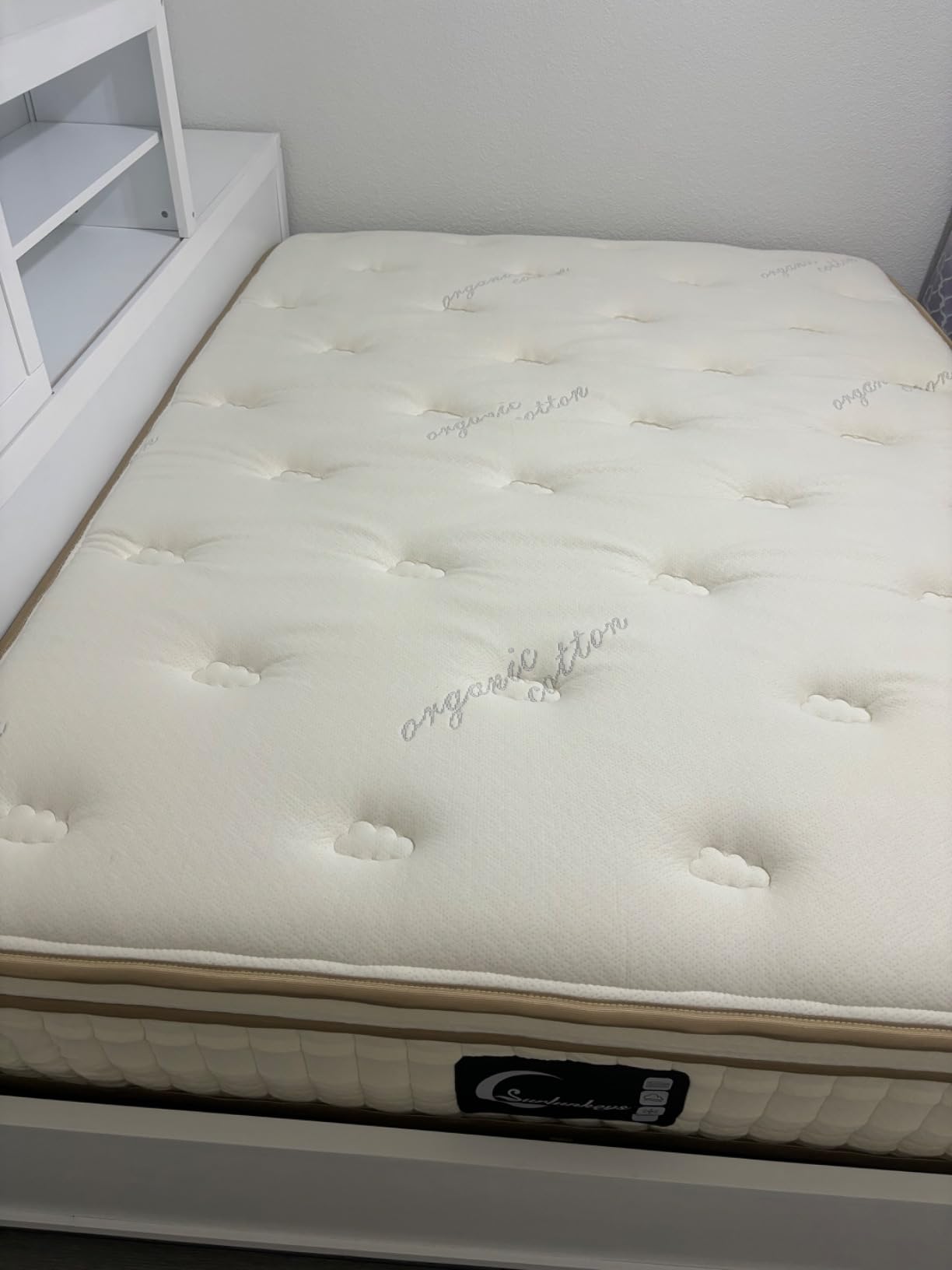 Organic Mattress King Size - 14 Inch Hybrid Mattress | With Gel Foam Medium to Firm for Hot Sleepers, Enhanced Edge Support customer photo 2