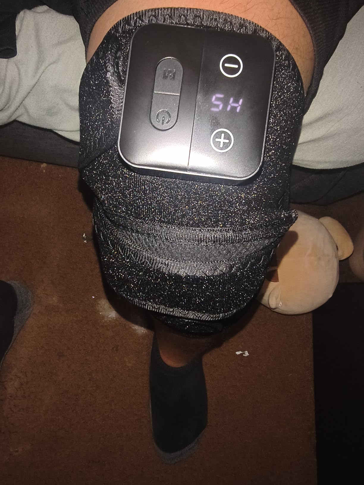 Nekteck Knee Massager with Heat - Cordless Heated Knee Brace with Vibration for Pain Relief, Rechargeable Knee Heating Pad with 5 Heat Levels and 3 Massage Mode, Ideal Gift for Mom Dad customer photo 2