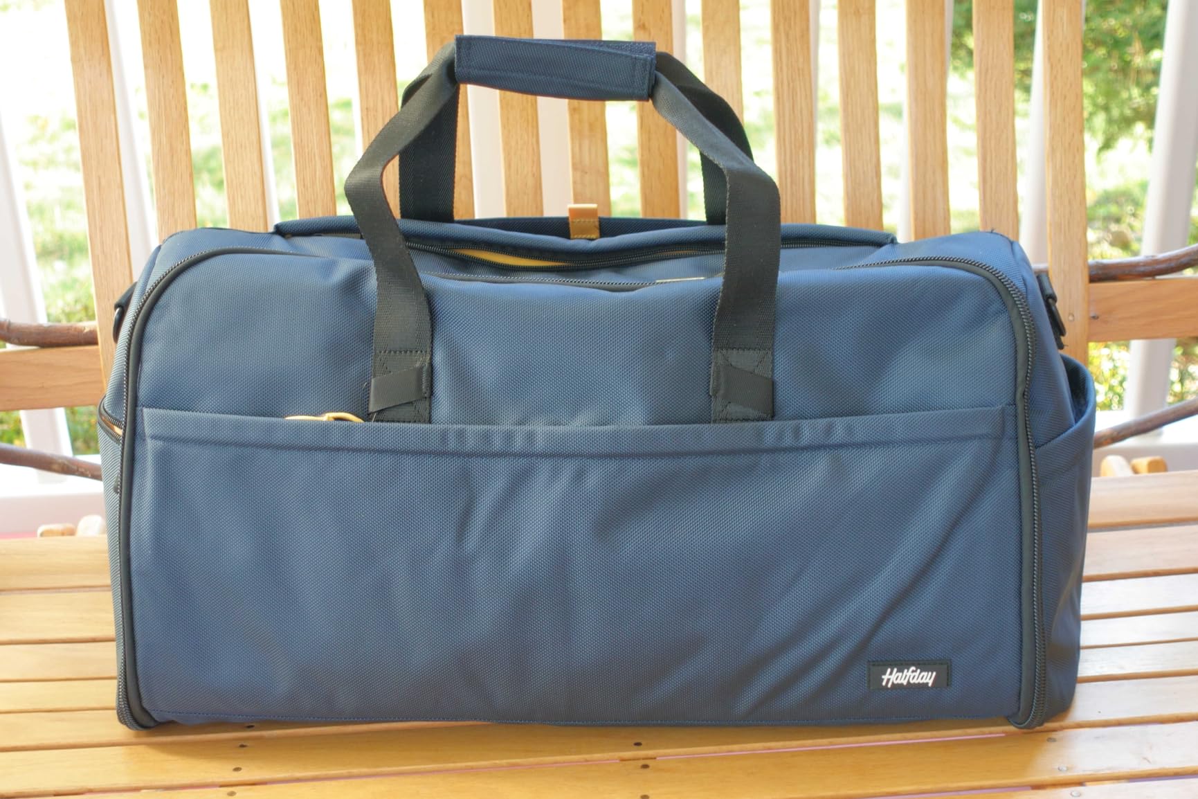 Halfday Convertible 2-in-1 Premium Garment Duffel 45L Weekender, Jet customer photo 1