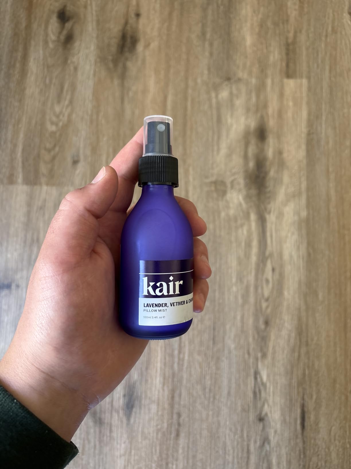 Kair Pillow Spray Mist, Lavender Vetiver & Chamomile, Natural Aromatherapy | 3.4 fl oz Pillow Mist Spray made with 100% pure essential oils; vegan, cruelty-free formula for a calming, relaxing scent customer photo 2