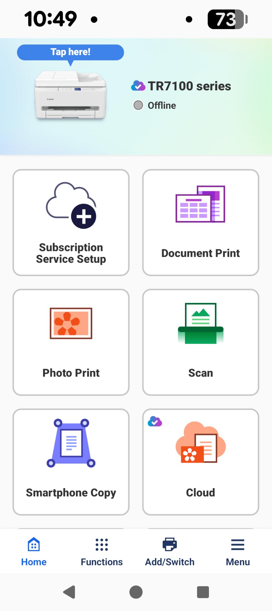 Canon PIXMA TR7120 Wireless Color Inkjet Printer for Duplex Printing, White - Home Printer with Copier/Scanner, Auto Document Feeder, Compact Design, Intuitive Control Panel customer photo 2