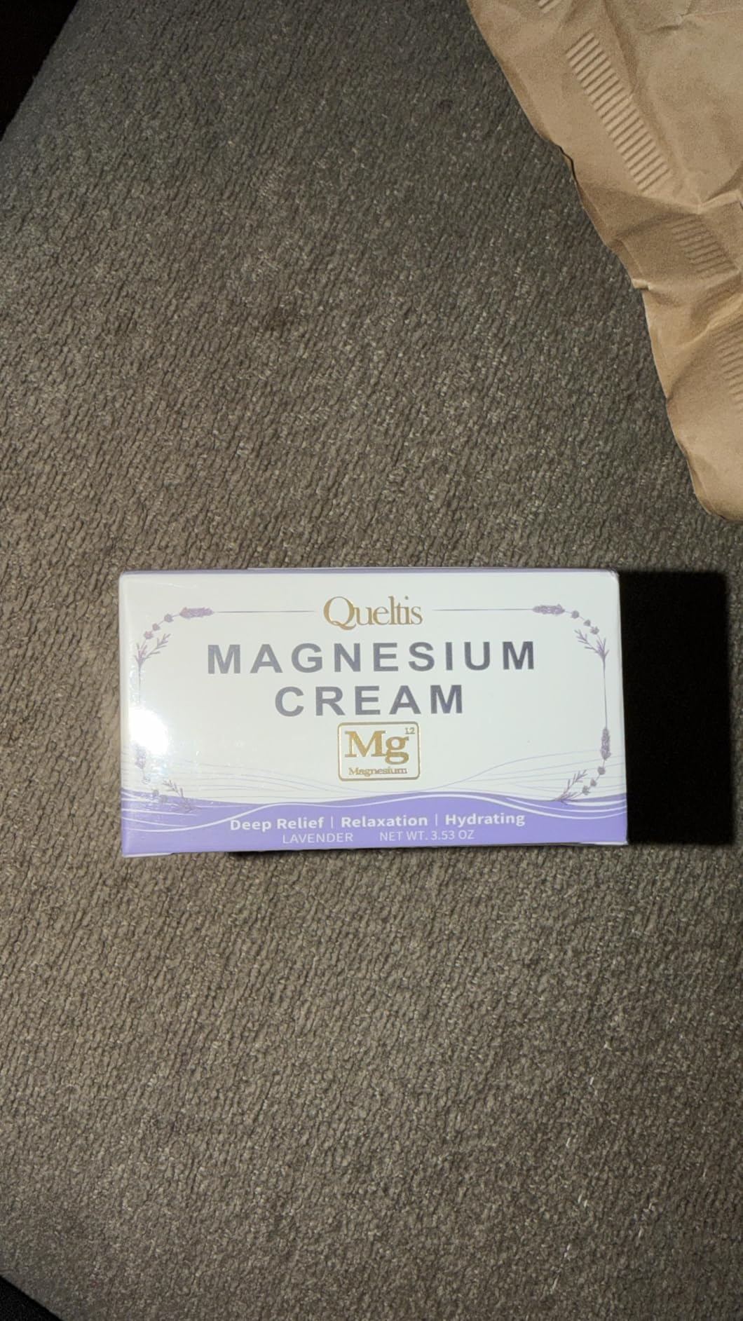 Magnesium Cream, Magnesium Lotion for Sleep, Pain & Leg Cramps, Topical Magnesium Chloride Cream for Muscle Relaxation, Calm, Moisturizing - Skin-Friendly & Safe for Kids & Adults | 3.53OZ (Lavender) customer photo 2