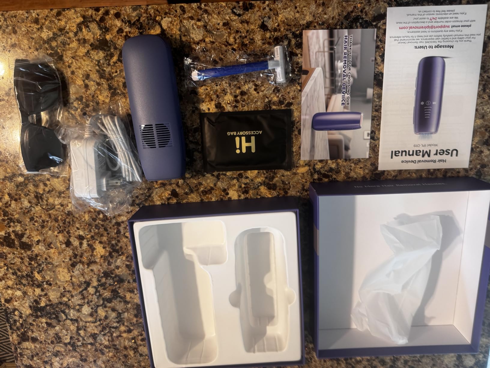 2026 Upgraded Laser Hair Removal with 5℃ Ice Cooling, Painless IPL Laser Hair Removal Device for Women & Men, 999,999 Flashes, 5 Levels, 2 Modes, Permanent At-Home Hair Removal for Face & Body customer photo 1