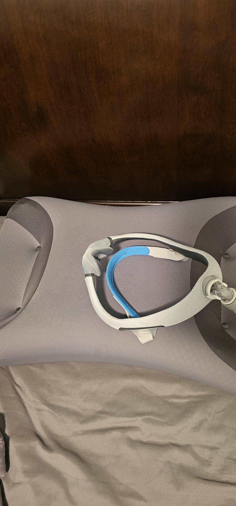 HSA/FSA CPAP Pillow for Side Sleepers with Larger Cutouts - Adjustable Height Memory Foam - Fits Most Nasal/Full-Face/Pillow Masks - Helps Reduce Mask Pressure & Air Leaks - Cooling Washable Cover customer photo 1