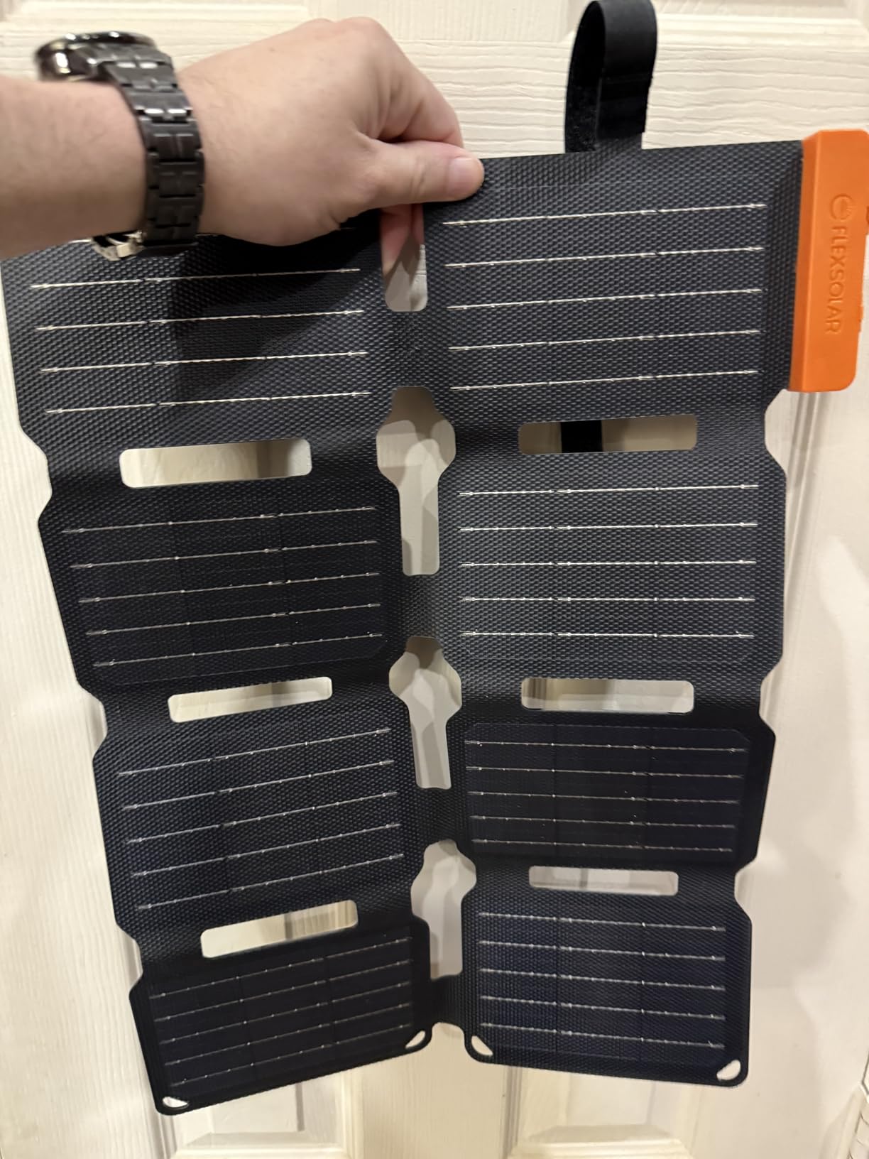 FlexSolar 25W Ultra-Portable Solar Panel Charger with Quick Charge, USB-A & USB-C Ports, Ultra-Lightweight for Outdoor Emergency Power, Backpacking, Hiking, and Camping customer photo 2