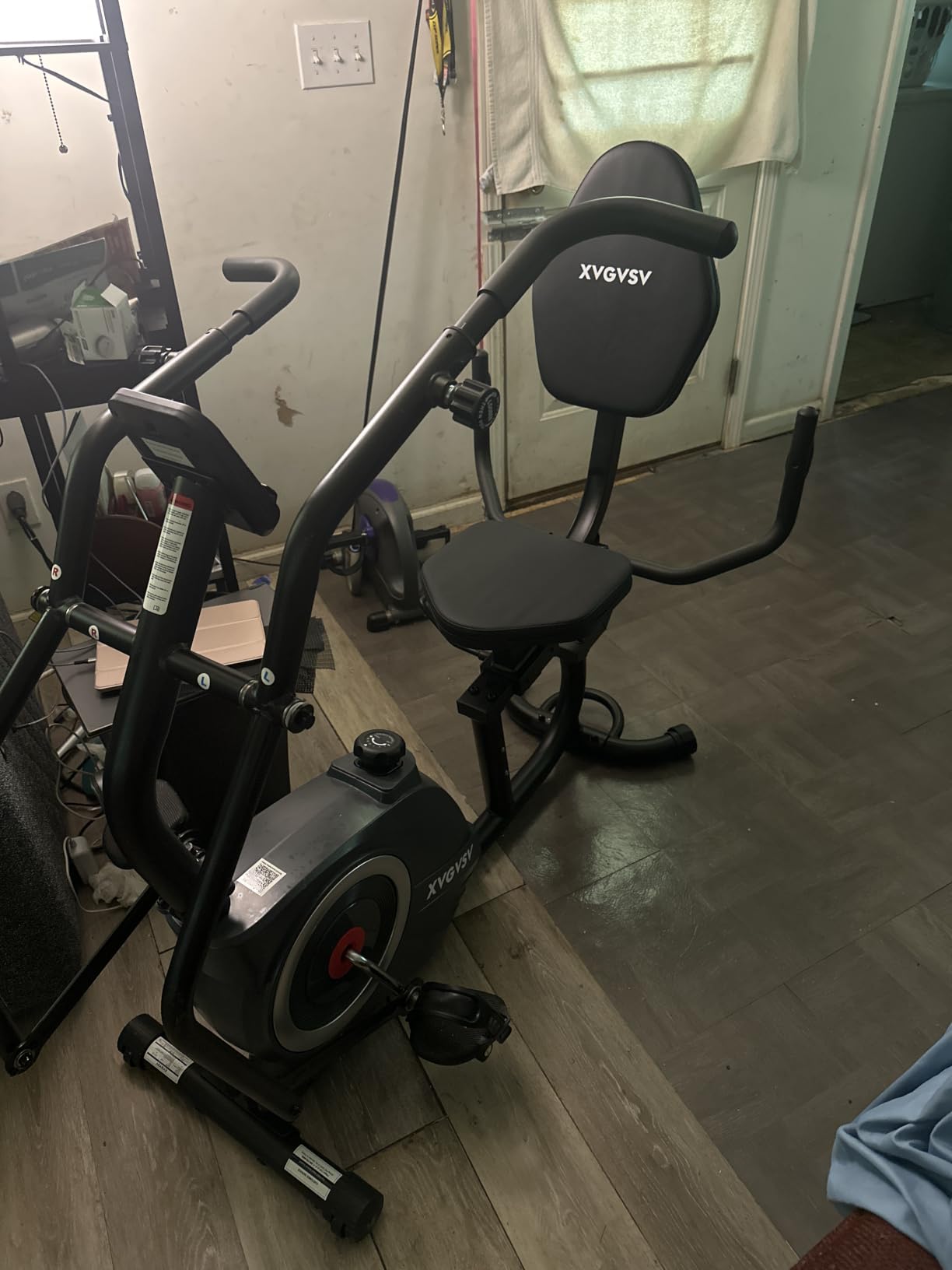 Recumbent Exercise Bike, Stationary Bike for Home with Arm Exercise | Recumbent Bike with 400LB Whisper-Quiet 16 Levels Magnetic Resistance Heart Rate and Multi-Function LCD Comfortable Seat customer photo 2