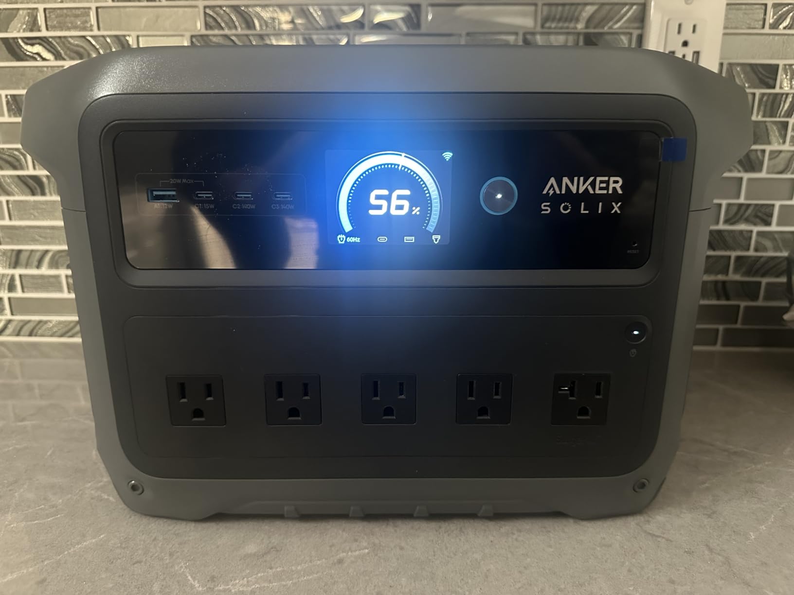 Anker SOLIX C1000 Gen 2 Portable Power Station, 1024Wh, 2000W, 1024Wh LiFePO4 Battery, Full Charge in 49 Min, 2000W Solar Generator (Peak 3000W) for UPS, Outdoor and Emergency Use customer photo 1