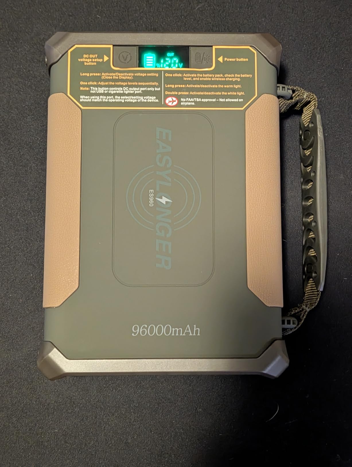 EASYLONGER ES960 CPAP Battery Backup 297.6Wh LiFePO4, Multi-Night CPAP Power Supply for AirSense 11/10, AirCurve 10/11, AirMini, DreamStation/2 - Travel, Camping, Outdoor, Blackout & Emergency Use customer photo 1