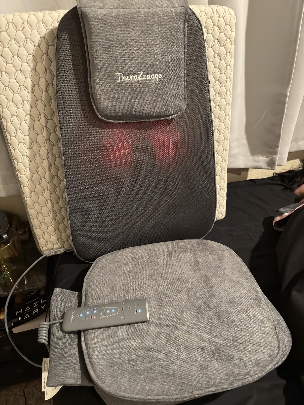 Full Body Massage Mat with Heat, Detachable Neck Massager, Massage Pad with 10 Vibrating Motors, Home Office Use customer photo 2