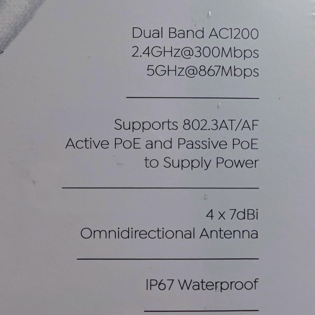 WAVLINK AC1200 Outdoor WiFi Extender, Dual-Band Outdoor Access Point | IP65 Weatherproof Long Range WiFi Extender, 4x7dBi Antennas, Compatible Starlink for Farm, Yard, Garden customer photo 1