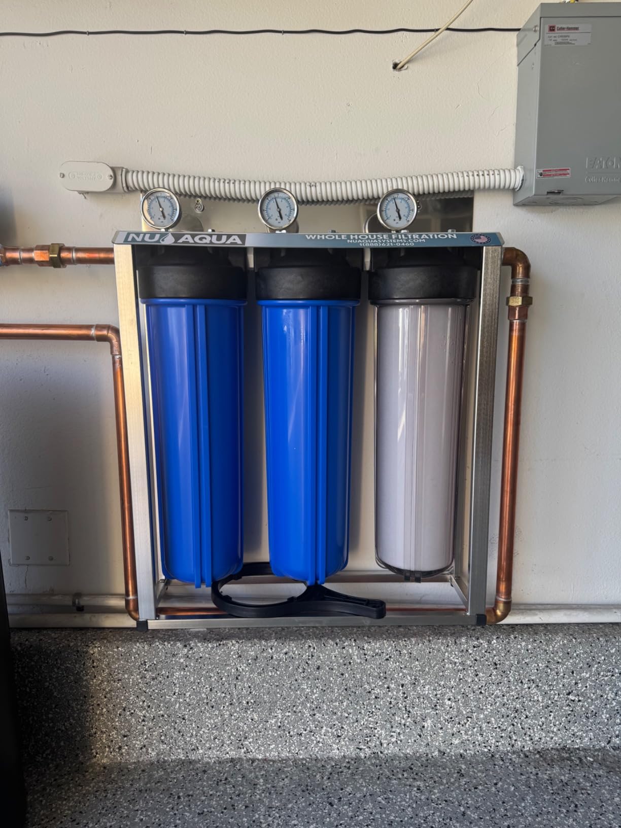 NU Aqua 4-Stage Salt Free Water Softener Whole House Water Filter System | Sediment, KDF + GAC, Water Softener & Carbon Block Filtration customer photo 2