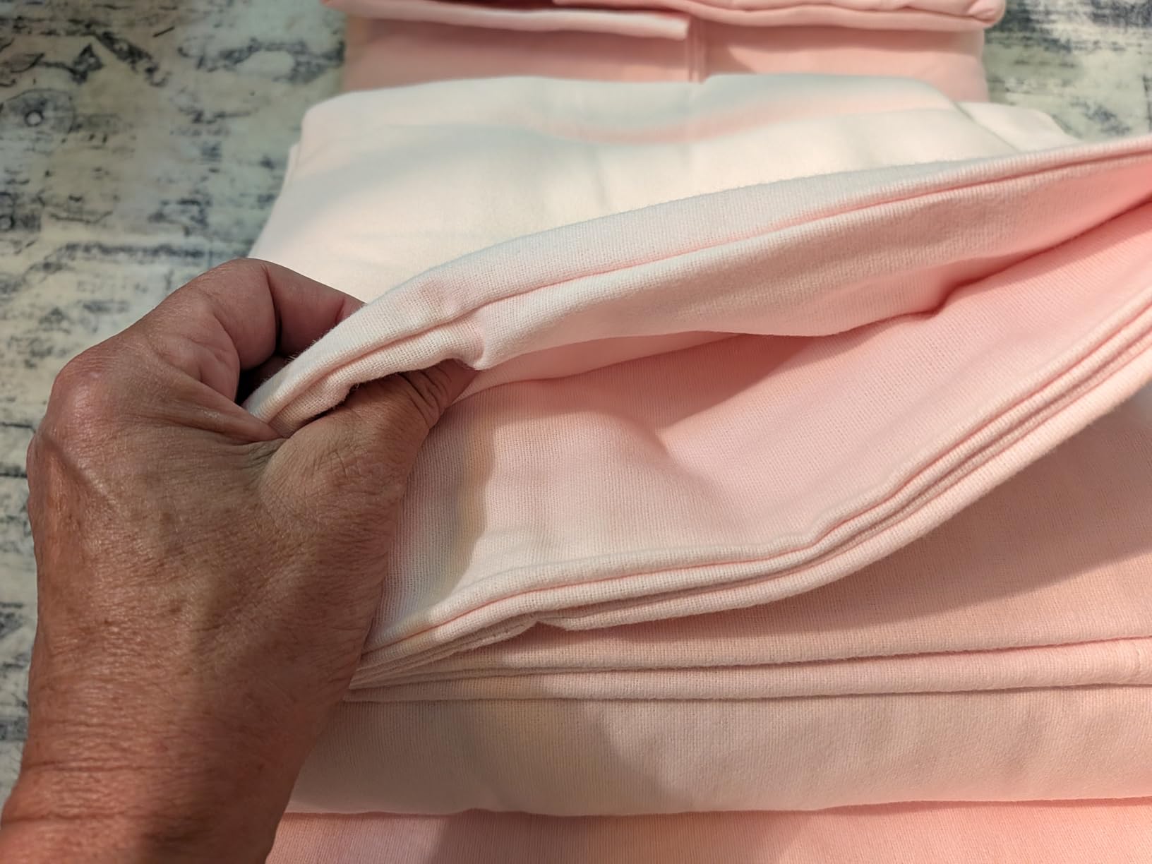 Luxury Portuguese Flannel Sheets | 100% Cotton | Queen Size Flannel | Grey | Ultra-Soft, Warm & Breathable Sheet Set | Deep Pocket, Durable & Cozy Winter Sheet Set | 100% Portuguese Cotton customer photo 1