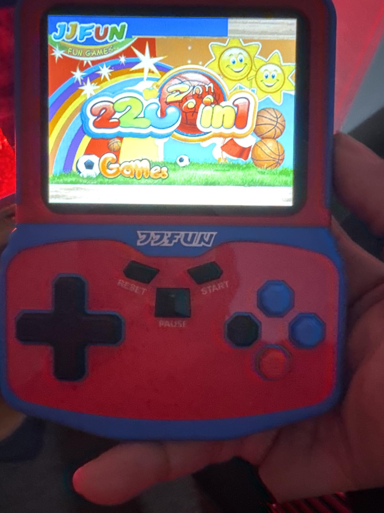 Portable Video Game Console for Kids, 220 Built-in Classic Retro Games, Handheld Plug & Play Player with 3.5'' IPS Screen, Rechargeable Travel Toy Birthday Gift for Boys & Girls - Blue customer photo 1