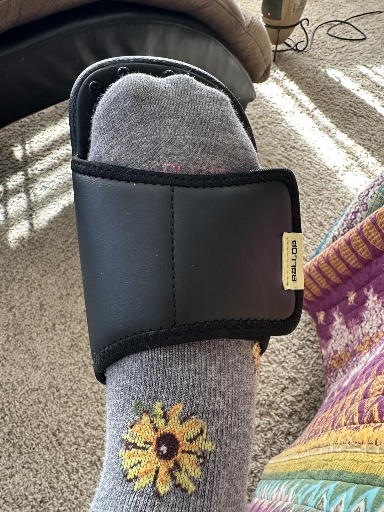 BALLOP Mamuring Black Acupressure Massage Slippers for Women, Professional Level Intensity, Slide Sandals with 1700 Nodes, Arch Support, Lightweight, Reflexology Recovery Slides customer photo 2
