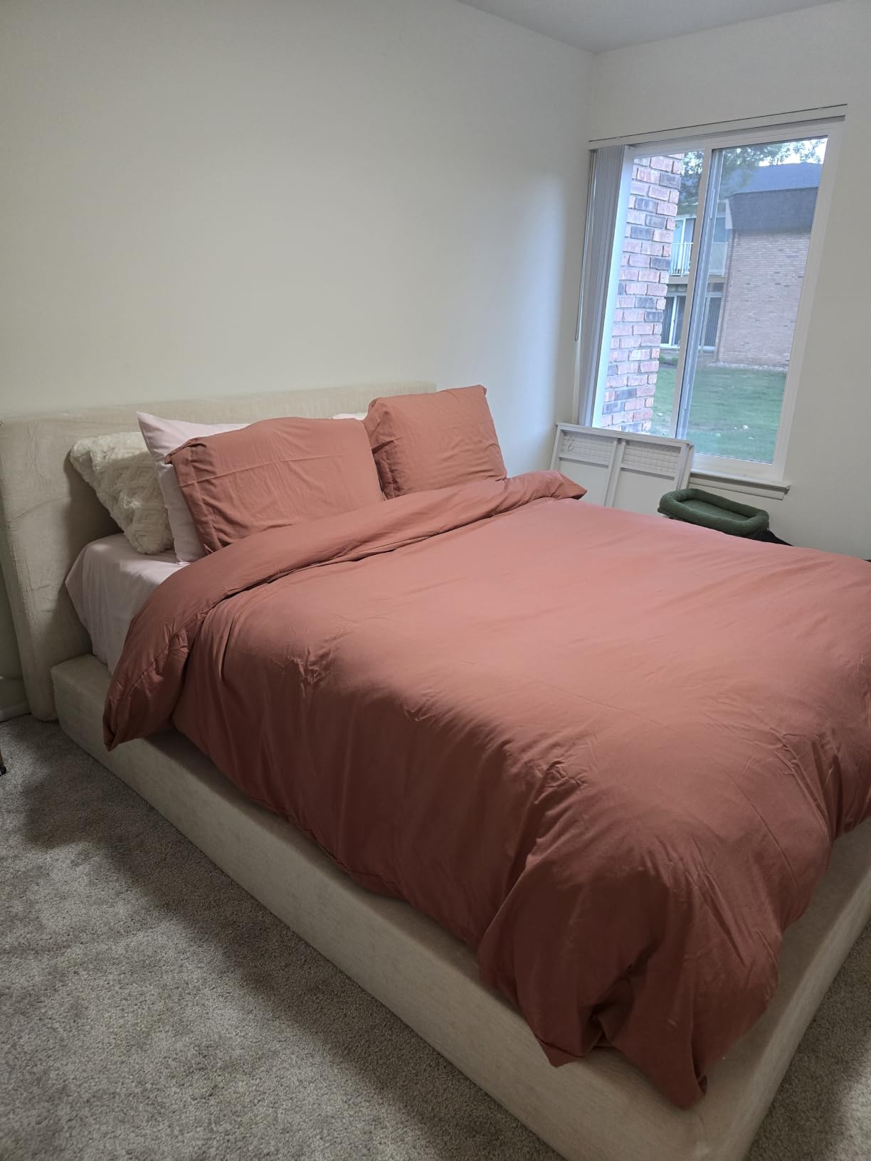 RECCI AirFrame King Size Upholstered Bed Frame with Plush Padded Headboard, 360° Soft Foam Surround, Low Profile Cloud Bed Frame, No Box Spring Required, Easy Assembly customer photo 1