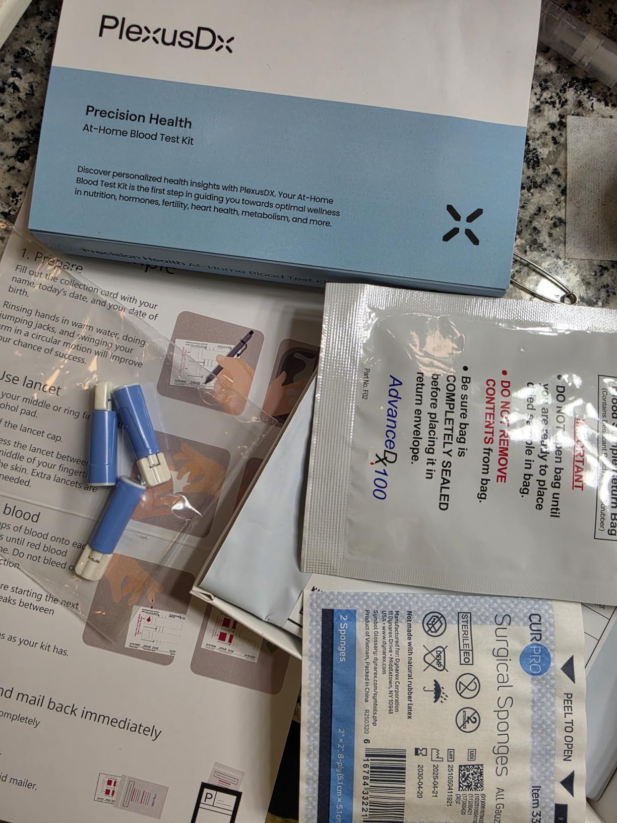 PlexusDx Vitamin and Iron Deficiency Test Home Kit | 7 Vital Biomarkers, Vitamin B12, Homocysteine, Hematocrit, Folate, Ferritin, Albumin, Vitamin D Test customer photo 1