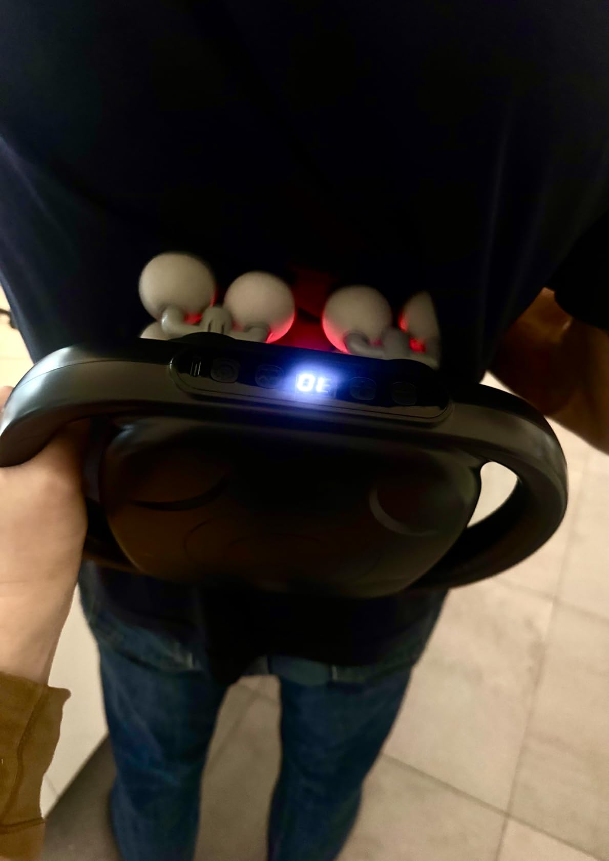 16-Head Deep Tissue Massage Gun, 20-Speed 9-Mode Percussion Massager | Quiet handheld massager for muscle recovery, pain relief & relaxation on neck, back, shoulders, legs and feet customer photo 1