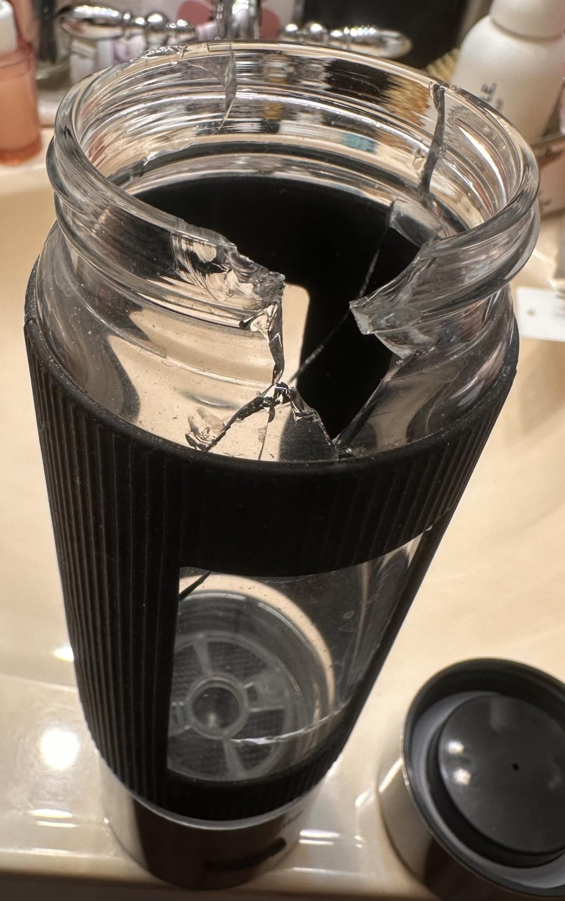 Hydrogen Water Bottle | 16.2 oz (480 ml) Hydrogen Water Generator | 6000 PPB Hydrogenator Machine | SPE/PEM Ionizer Generator (Silver) customer photo 1