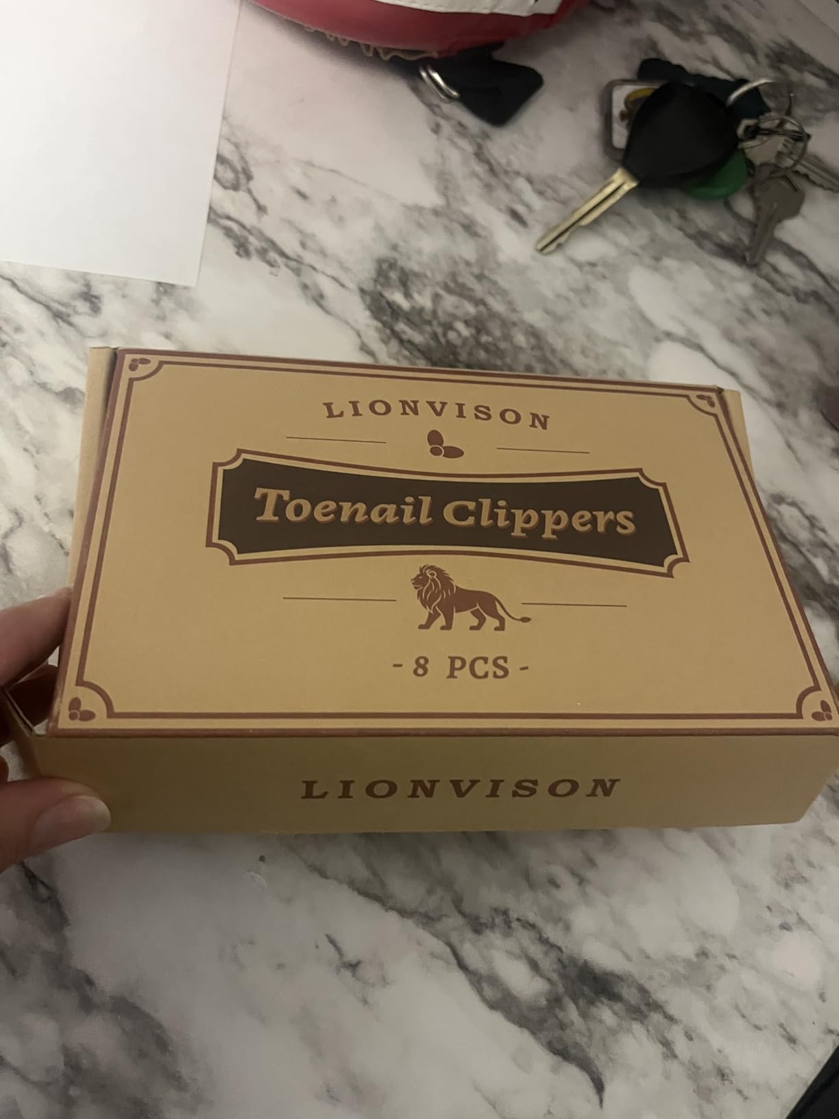 LIONVISON Ingrown Toenail Removal Kit, 8 Pcs Professional Toenail Clippers for Seniors, Heavy Duty Nail Tools for Home Foot Care customer photo 2