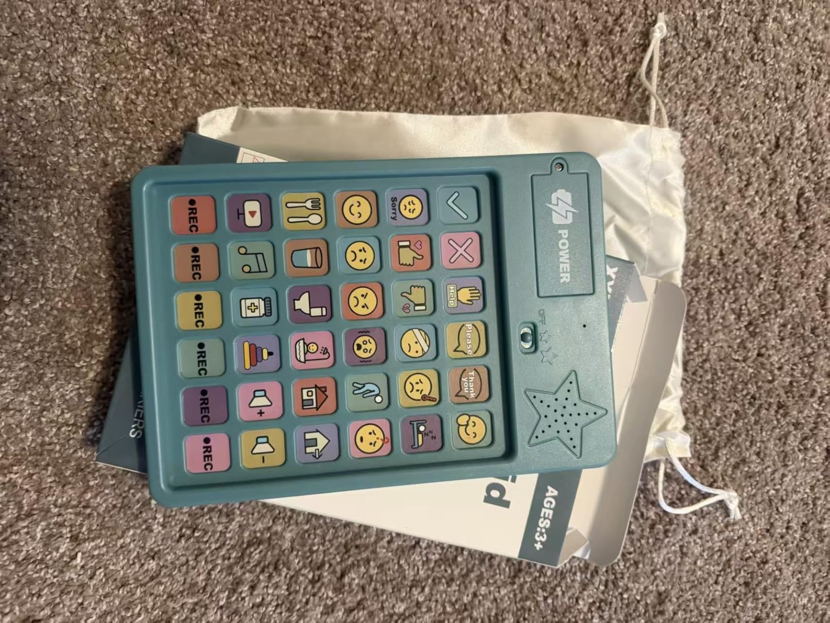 AAC Device for Autism & Nonverbal Kids and Adults, Communication Tool for Home & School - 36 Preset Buttons, 6 Recording Buttons, Sensory Autism Toys for Kids customer photo 2