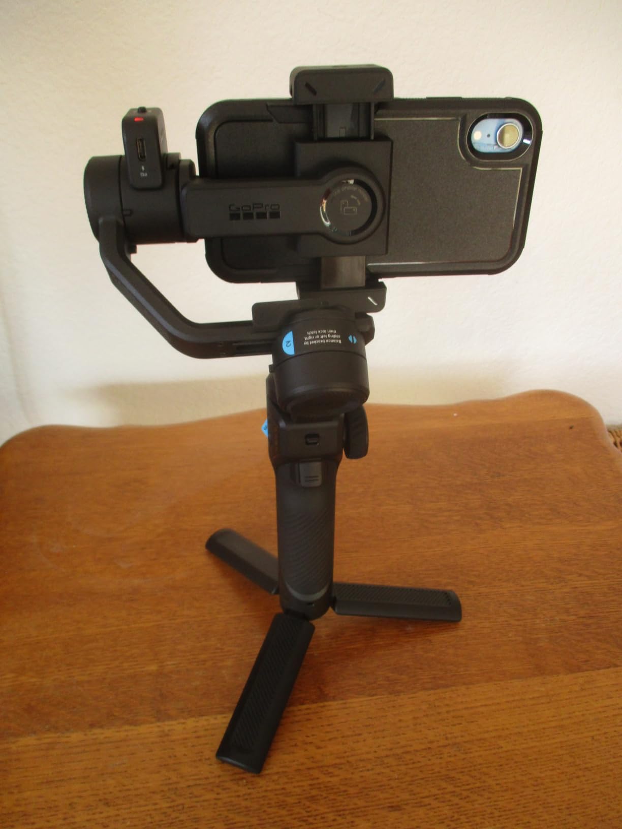 GoPro Fluid Pro AI 3-Axis Gimbal Stabilizer for GoPro Cameras and Smartphones, Subject Tracking, Lighting, Wireless Camera Control, Portable, Vlogging, 360° Rotation, Device Charging customer photo 2