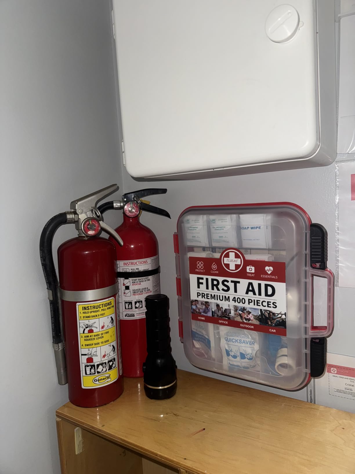 400 Pieces All-Purpose First Aid Kit, Organized Dual-Layer Wall | 100-Person, Professional First Aid Kit For Home, Car, Camping, Travel, Office, Outdoor, Business & Sports customer photo 2