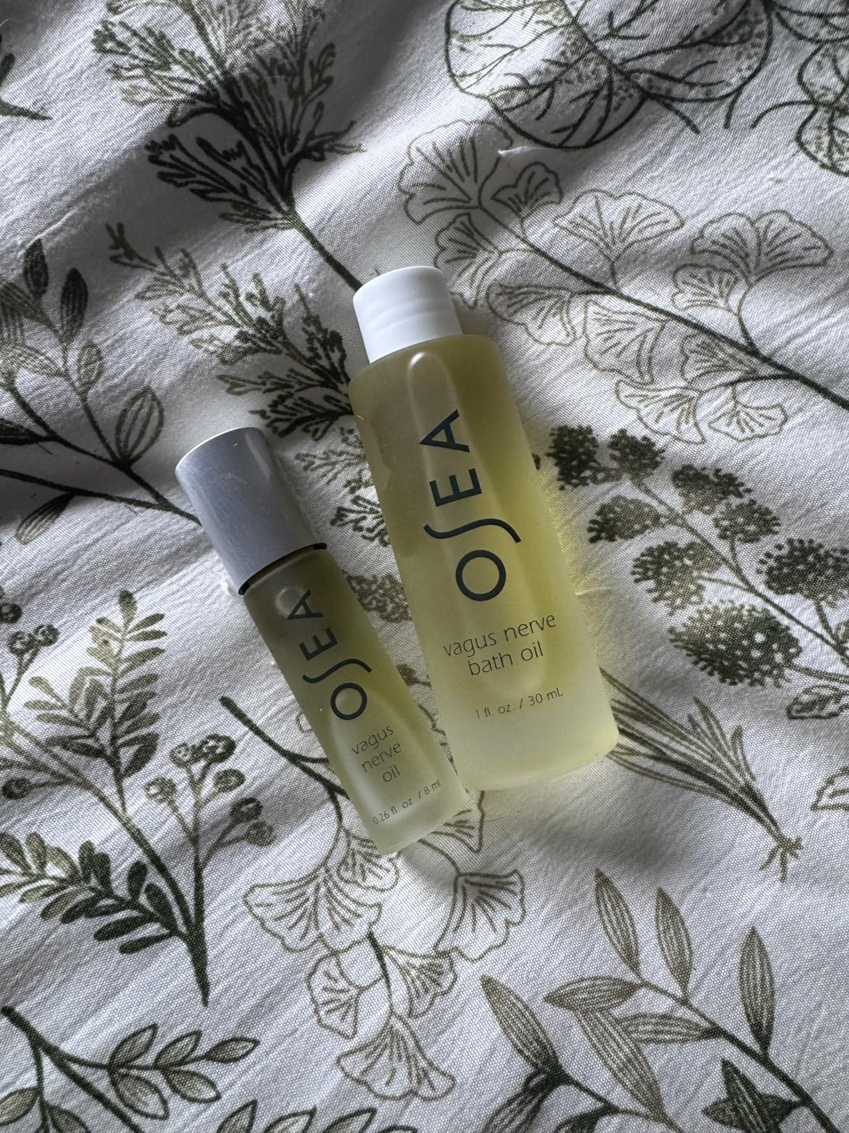 OSEA Vagus Nerve Travel Set, 3-Piece Wellness Spa Gift, Aromatherapy | Essential Oil, Bath Oil, Pillow Mist, Chamomile, Lavender + Juniper Berry, Unwind & Prep for Sleep customer photo 1