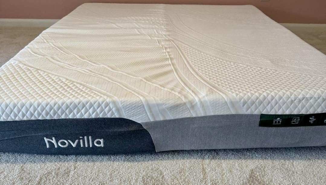 Novilla Bliss Cooling Queen Size Mattress, 12 Inch Gel-Infused Memory Foam with Cool-Touch Nylon Cover customer photo 1