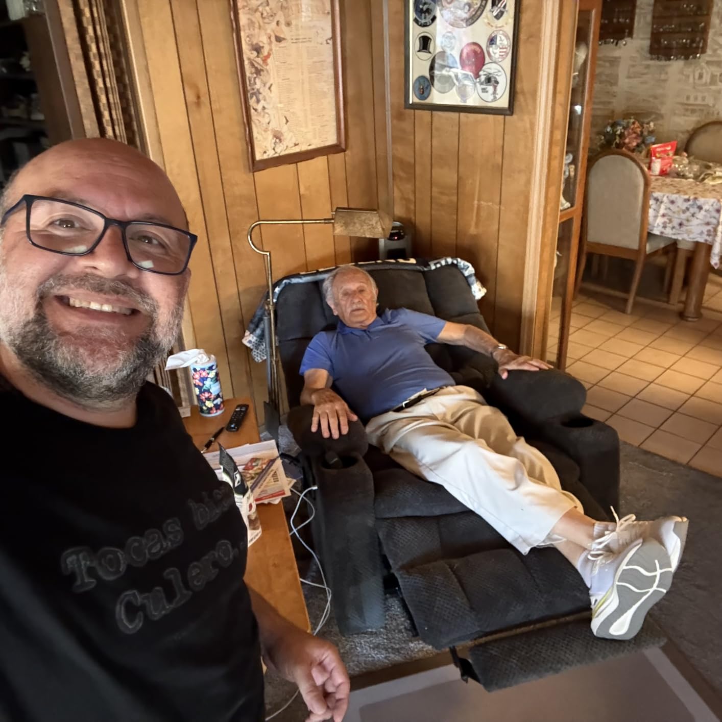 Tami Tami Dual Motor Power Lift Chair Recliner for Elderly with Massage and Heat, Infinite Position Electric Lift Recliner with Adjustable Headrest, USB (T6015 - Plush Fabric, Dark Brown, Oversized) customer photo 1