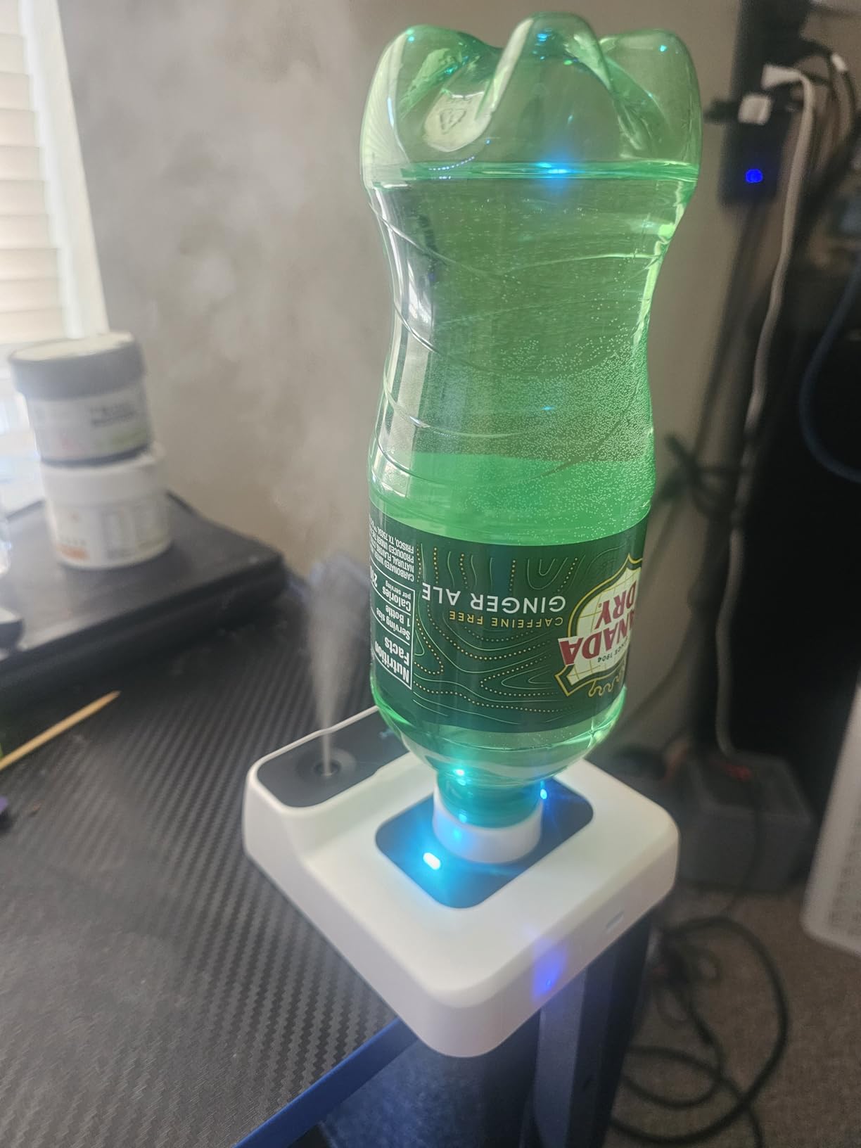 Travel Humidifier, Portable Small Humidifier for Plants, Bedroom, Office, Hotel or Car, Battery Operated Mini Cool Mist Humidifiers, Quiet 23dB, Auto-off, Night Light & BPA-Free, White customer photo 2