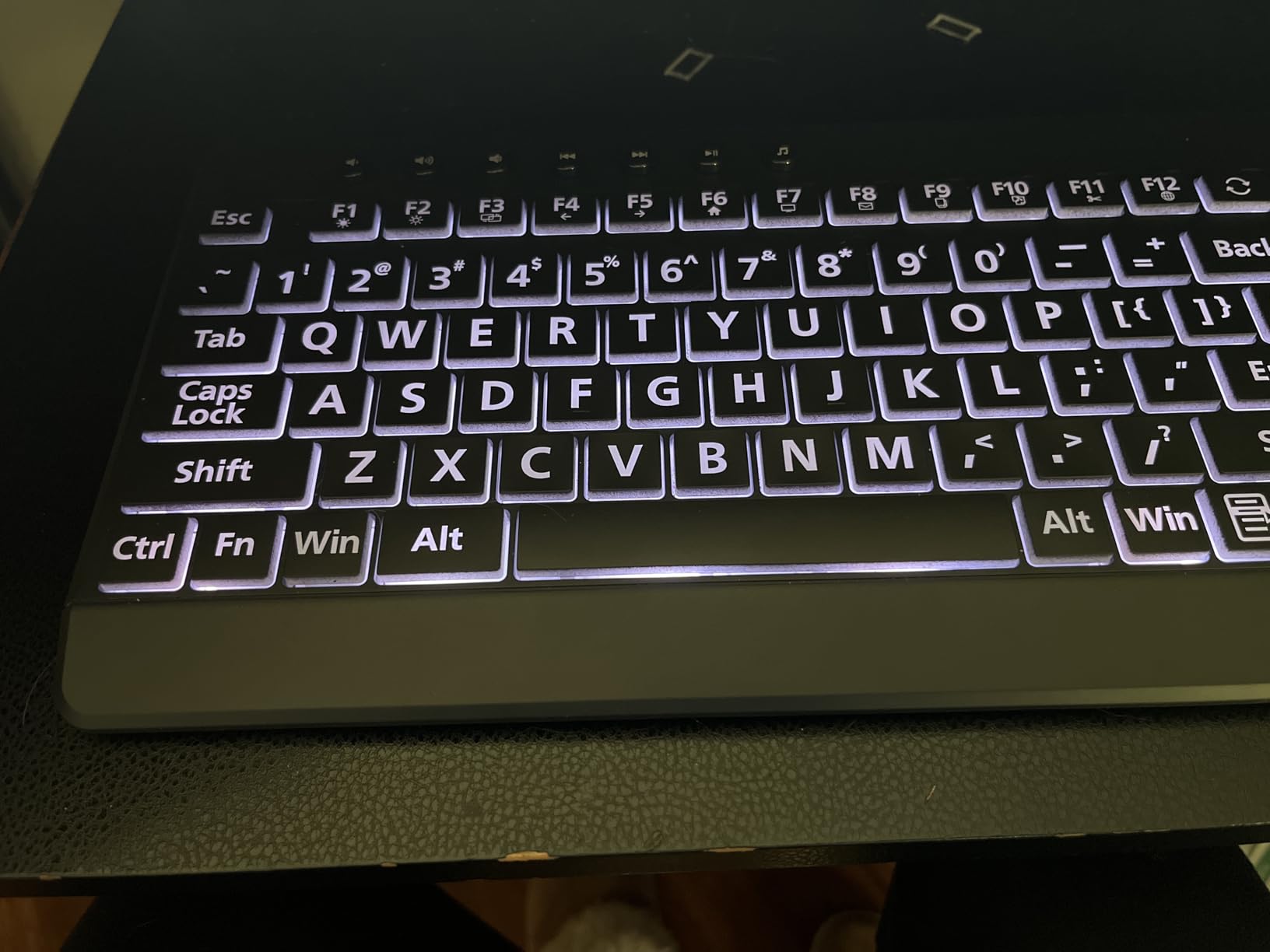 EDJO Large Print Backlit Wired Keyboard, 7-Colors Backlight | Full Size, Oversize Letters Light Up Keys, Compatible for Windows, Laptop, PC customer photo 2