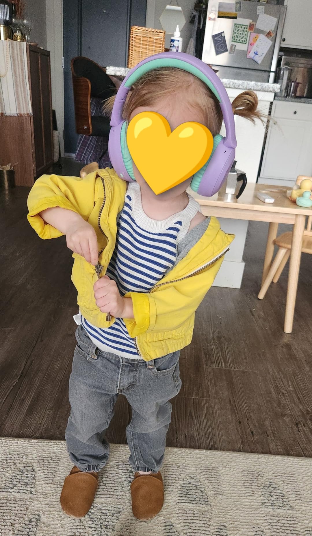 Acer Kids Bluetooth Headphones, 85/94dB Volume Limited, 60H Playtime, Bluetooth 6.0, Lightweight Over-Ear Wireless Headphones for Kids, Toddler Headphones with Built-in Mic, Purple-Green | Foldable Wireless Over Ear Headphones, Bluetooth 6.0, for Toddler School/iPad/Tablet/PC/Travel, Purple Green customer photo 1
