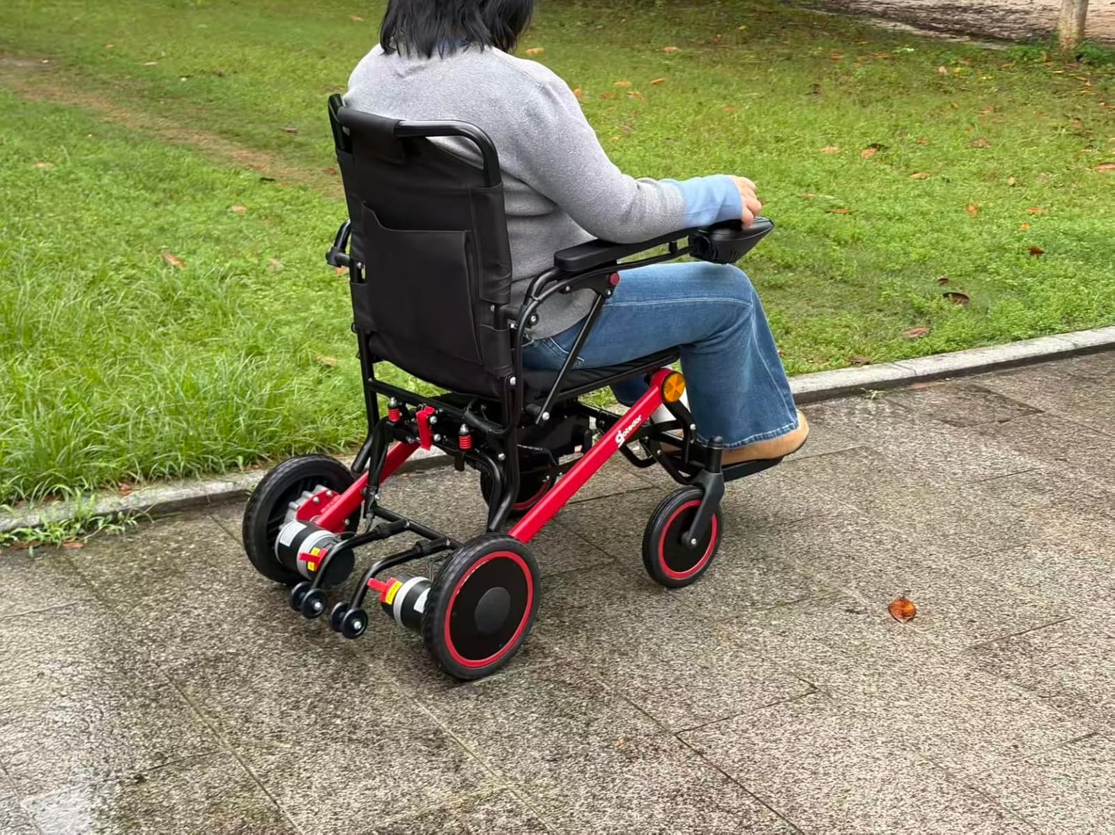 Aotedor Electric Wheelchair for Adults, 500W Motor All-Terrain Foldable Power Motorized Wheelchairs, Airline Approved Portable Travel Wheelchair with 15 Miles Long Range Lithium Battery customer photo 1