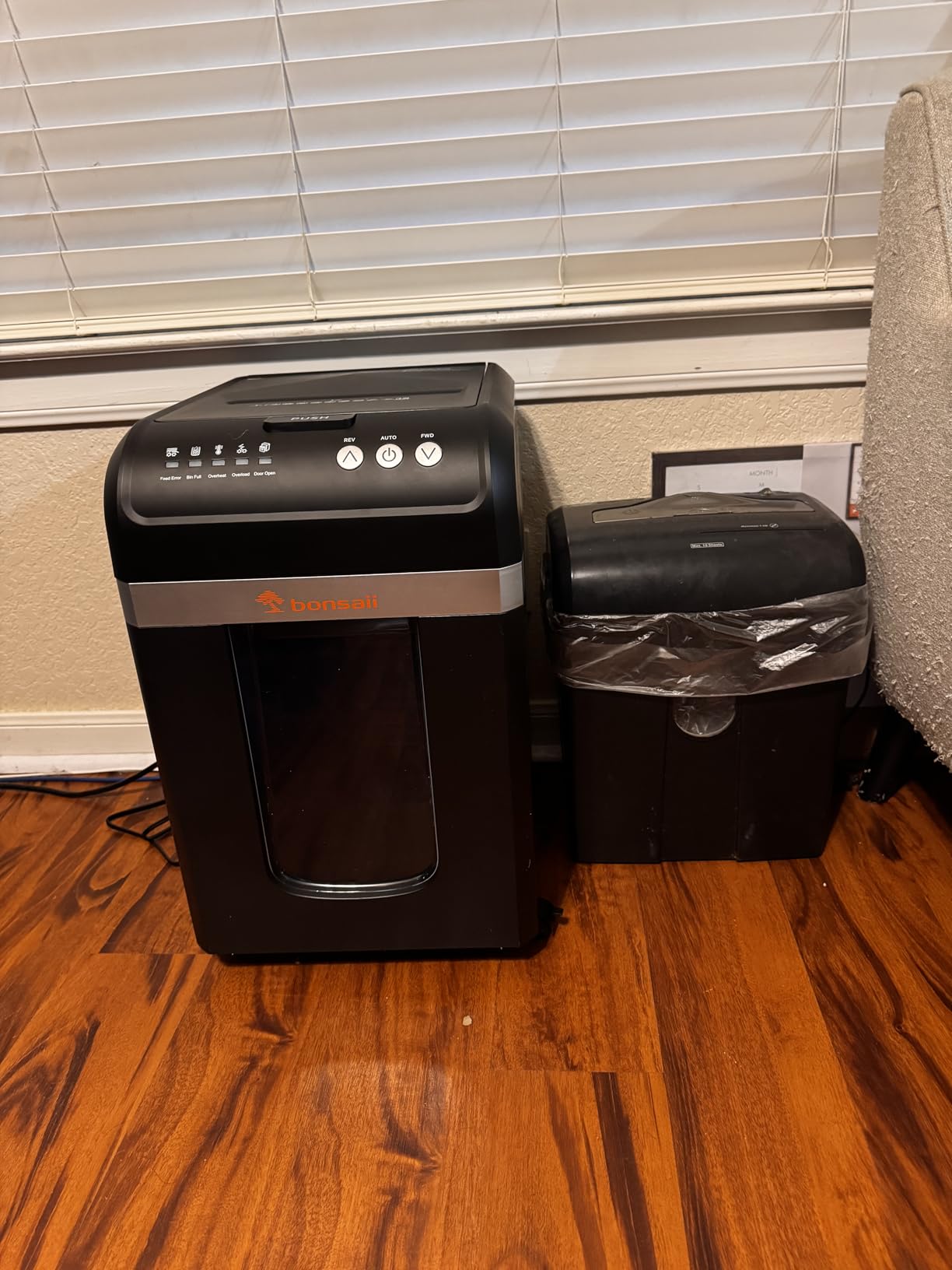 Bonsaii 200-Sheet Auto Feed Micro Cut Heavy Duty Paper Shredder for Office | 60-Min Nonstop Run, P4 High Security, Anti-Jam, 58dB Ultra-quiet, 8.1-Gal Bin with Casters, Large Commercial Shredder C283-A customer photo 1