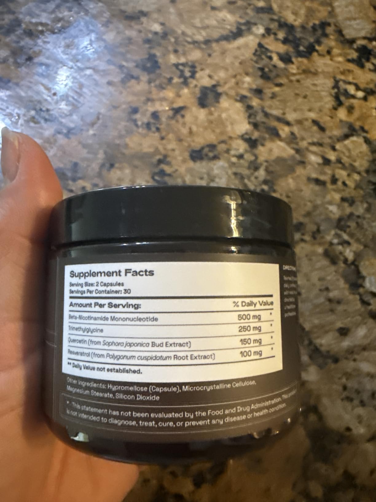 Cata-Kor NMN Supplement - 4-in-1 NAD Supplement with Quercetin | TMG | Resveratrol - NMNH Alternative - Supports Cellular Energy & NAD+ Level - 60 Capsules - Third-Party Tested (1 Pack) customer photo 2