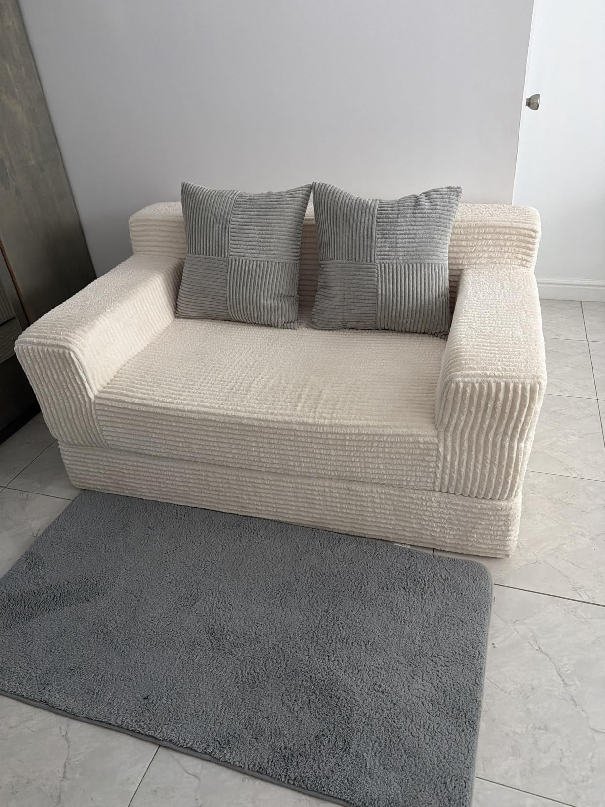 Erament Convertible Sofa Bed, Loveseat Folding Floor Futon Sleeper Sofa Couch Bed customer photo 1
