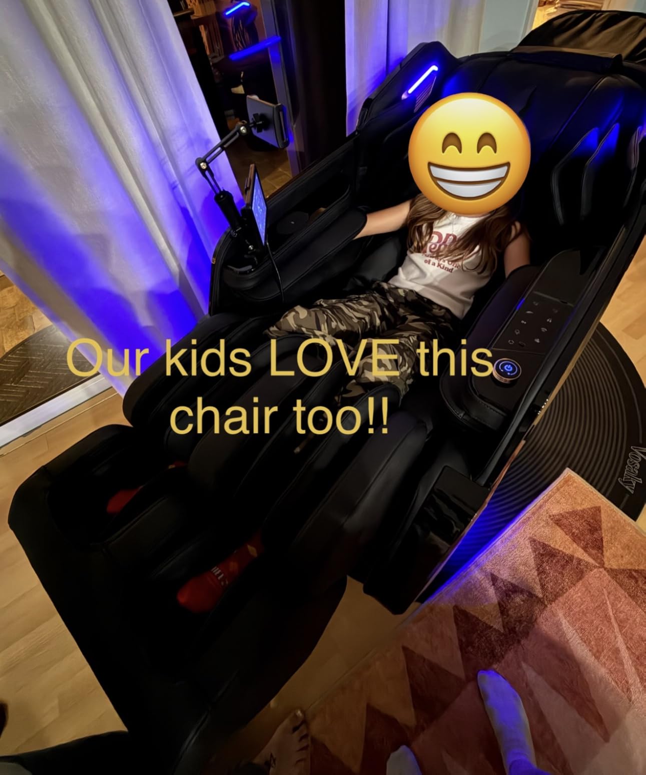 4D Massage Chair Full Body Extended SL-Track Zero Gravity Shiatsu Recliner | 3 Zero-Gravity Angles, 3-Zone Heat, Calf & Foot Rollers, Thai Stretch, 10-Program + 20-Technique, AI Voice, Bluetooth, Wireless Charge customer photo 2