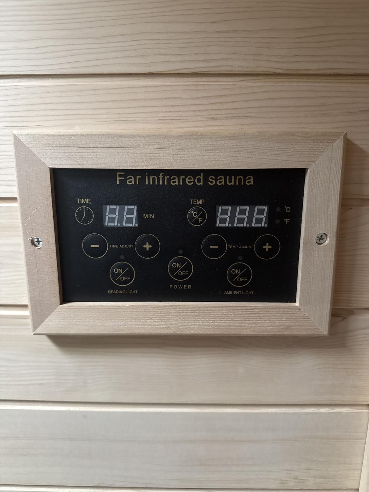 Outdoor Sauna 2 Person, Ceramic Infrared Saunas for Home, Ultra Low EMF Infrared Sauna, Mahogany Wood Home Sauna Room with Bluetooth Speakers, LED Reading Lamps, Chromotherapy Lights customer photo 1