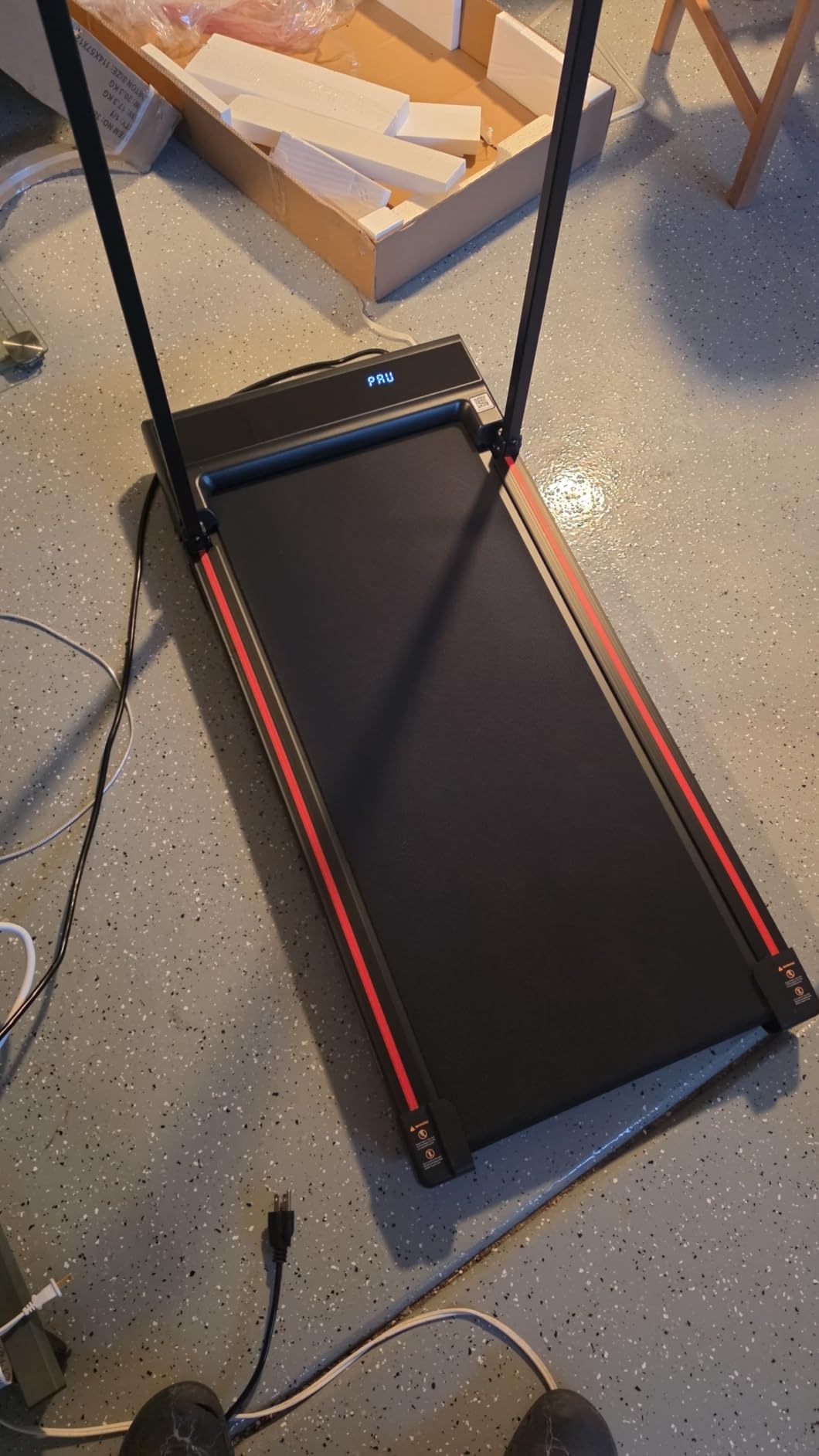 Walking Pad Treadmill for Home - Under Desk Walking and Running with Remote Control Portable Electric Machine Adjustable Slim Compact with 0.6-4.0MPH Modes Max up 265 Lbs for Home Office customer photo 2