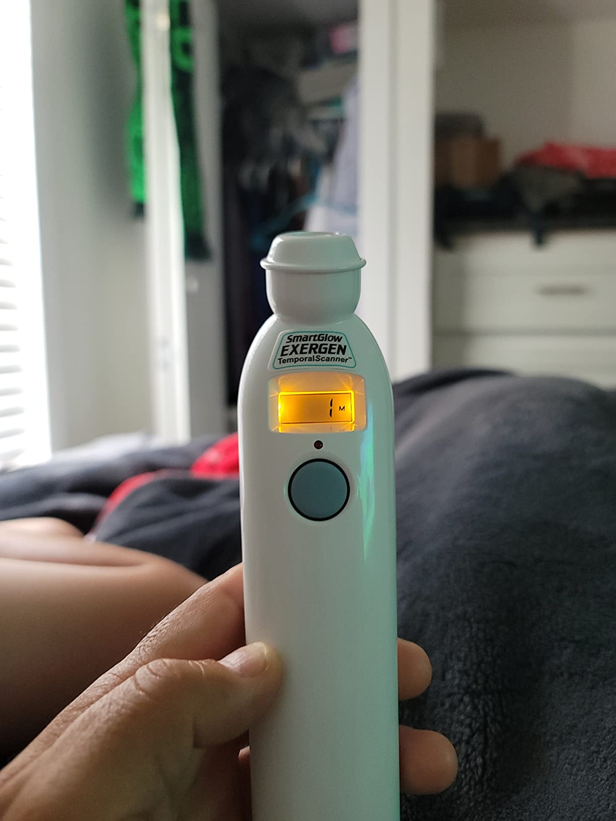 Exergen TAT-2000C+ Temporal Artery Thermometer, White, 9V Included | Thermometer For Adults, Kids, & Newborns | Soft Glow LCD, Silent Mode, 8 Memory Readings customer photo 2
