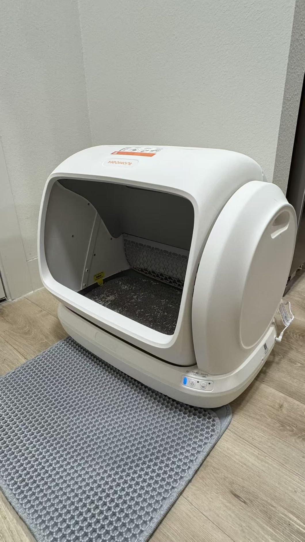Meowant Self-Cleaning Cat Litter Box, 106L Large Capacity for Multiple Cats | Anti-Pinch Automatic Cat Litter Box, Low Entrance, Safety Sensor Protection, APP Control, Health Monitor, Odor Free, Ultra Quiet customer photo 1