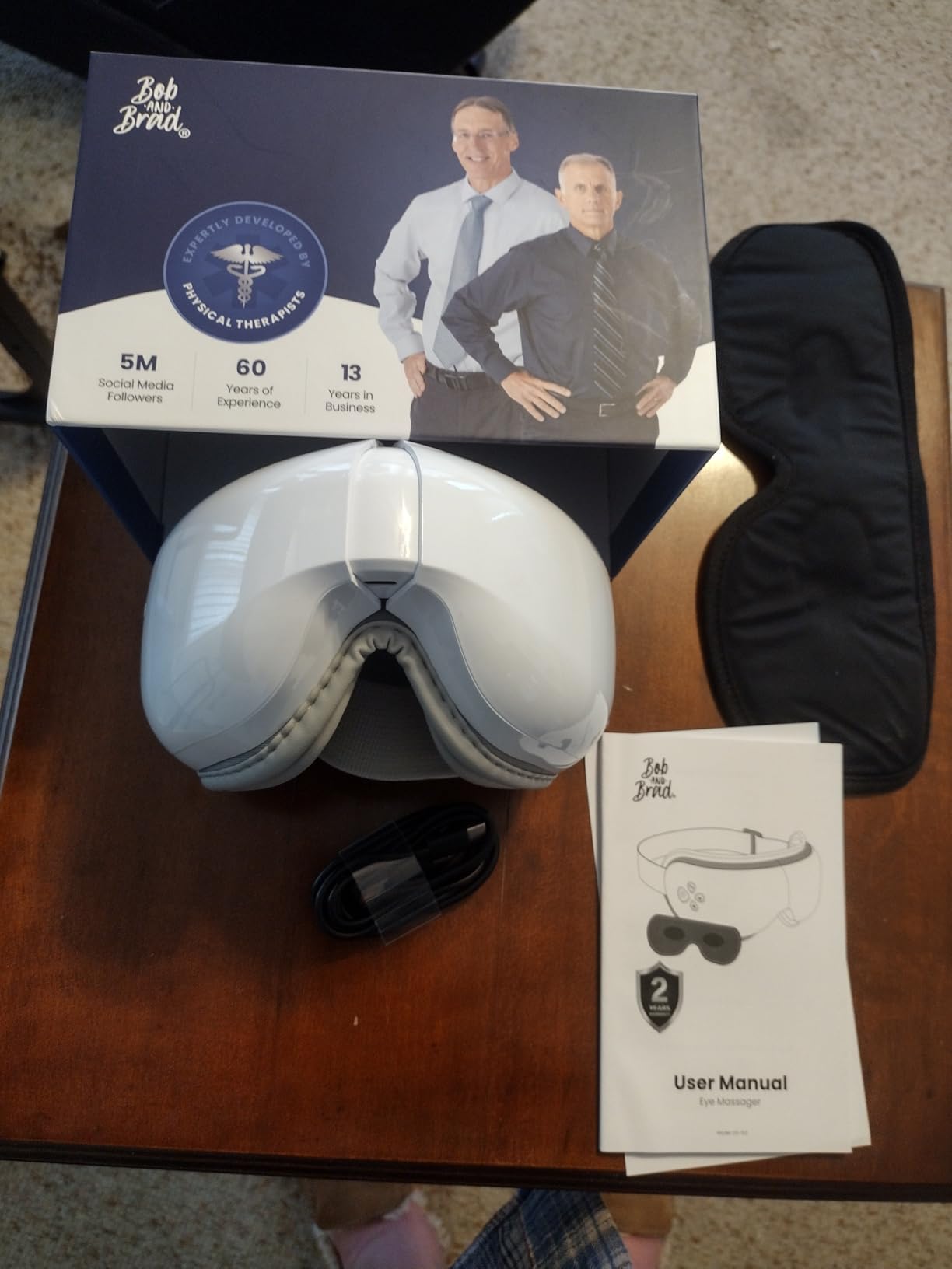 BOB AND BRAD Eye Massager with Heat and Cooling, FSA-HSA Eligible, EyeOasis 3 Heated Eye Massager Mask for Dry Eyes, Migraines, Headaches Relief, Reduce Strain, Improve Sleeping, Birthday Gift for Her customer photo 1
