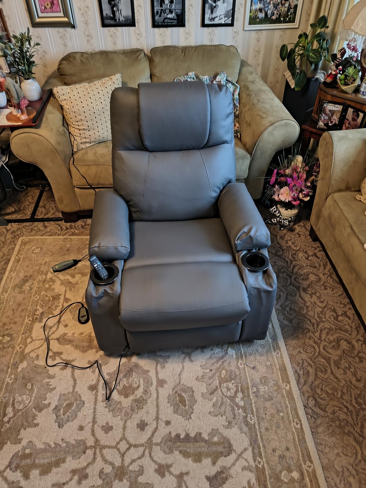 Power Lift Recliner Electric Chair for Elderly with USB Charge Port, Black customer photo 2